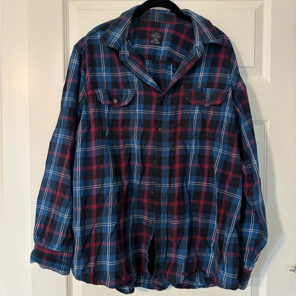 Faded Glory Plaid Flannel Shirt